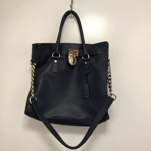 Michael Kors Navy Saffiano Hamilton Tote Women Bag